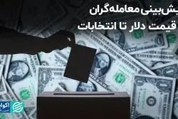 پیش‌بینی معامله‌گران از قیمت دلار تا انتخابات
