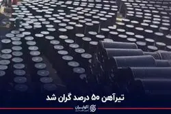 تیرآهن 50 درصد گران شد