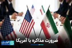 ضرورت مذاکره با آمریکا