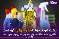 پشت شوینده ها به بازار جهانی گرم است