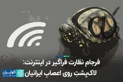 فرجام نظارت فراگیر در اینترنت: لاک‌پشتِ روی اعصابِ ایرانیان 