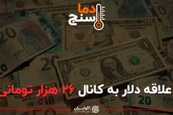 علاقه دلار به کانال ۲۶ هزار تومانی!