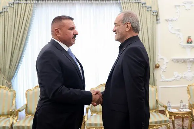 دیدار وزیر کشور عراق با پزشکیان +تصاویر