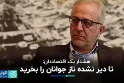 هشدار یک اقتصاددان: تا دیر نشده ناز جوانان را بخرید