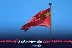  فرصت محدود ایران برای سهم بردن از توسعه چین