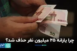 چرا یارانه 25 میلیون نفر حذف شد؟