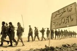 مکالمه بی‌سیمی شهید کاظمی با شهید رشید پس از آزادسازی خرمشهر/ آقا میگم من شهرم/ توی شهر خرمشهر تا چند لحظه پیش تظاهرات بود تظاهرات