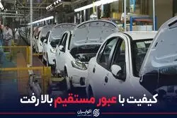 کیفیت با عبور مستقیم بالا رفت