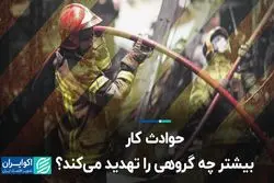 حوادث کار بیشتر چه گروهی را تهدید می‌کند؟