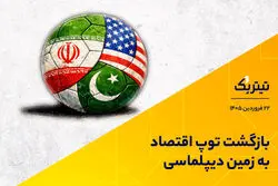 بازگشت توپ اقتصاد به زمین دیپلماسی