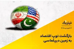 بازگشت توپ اقتصاد به زمین دیپلماسی