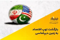 بازگشت توپ اقتصاد به زمین دیپلماسی