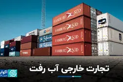 تجارت خارجی آب رفت