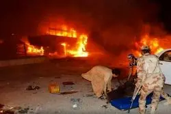 کشته شدن ۵ نظامی پاکستان بر اثر انفجار بمب 