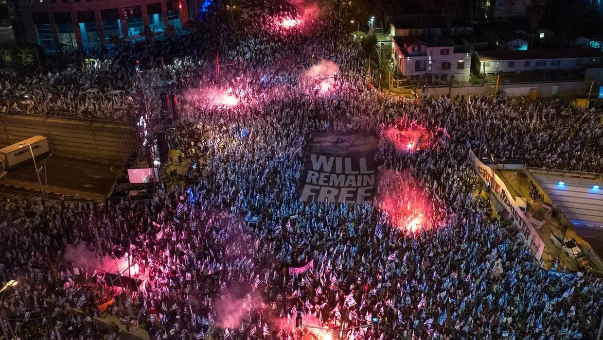 تظاهرات هزاران اسرائیلی علیه نتانیاهو 