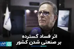 اثر فساد گسترده بر صنعتی شدن کشور