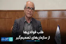 طلب فولادی‌ها از سازمان‌های تصمیم‌گیر