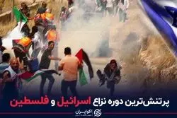  پرتنش‌ترین دوره نزاع اسرائیل و فلسطین