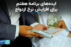 ایده‌های برنامه هفتم برای افزایش نرخ ازدواج
