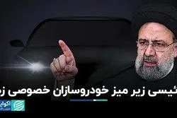 رئیسی زیر میز خودروسازان خصوصی زد