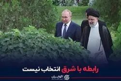 رابطه با شرق انتخاب نیست