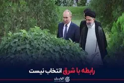 رابطه با شرق انتخاب نیست