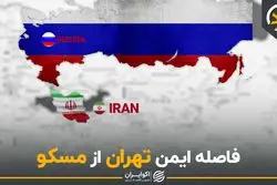فاصله ایمن تهران از مسکو