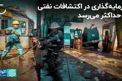 سرمایه‌گذاری در اکتشافات نفتی به حداکثر می‌رسد