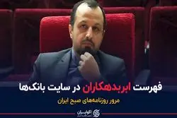 فهرست ابربدهکاران در سایت بانک‌ها | پادکست برنامه صبحگاهی مرور روزنامه‌های صبح امروز، ۲۴ آبان ۱۴۰۰