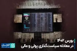 بورس 1402 در معادله سیاست‌گذاری پولی و مالی