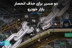 دو مسیر برای حذف انحصار بازار خودرو 