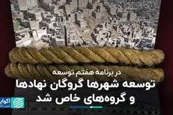 توسعه شهرها گروگان نهادها و گروه‌های خاص شد