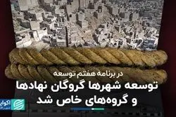 توسعه شهرها گروگان نهادها و گروه‌های خاص شد