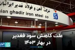 علت کاهش سود فغدیر در بهار 1403