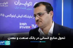 تحول منابع انسانی در بانک صنعت و معدن