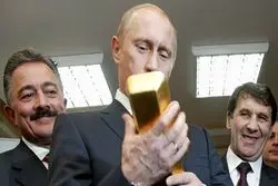 ذخایر طلای روسیه آب شد