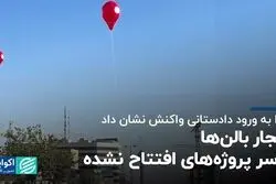 انفجار بالن‌ها بر سر پروژه‌های افتتاح نشده