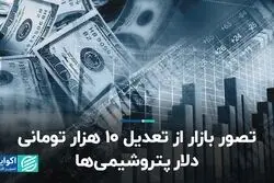 تصور بازار از تعدیل ۱۰ هزار تومانی دلار پتروشیمی‌ها