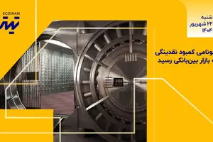 سونامی کمبود نقدینگی به بازار بین بانکی رسید