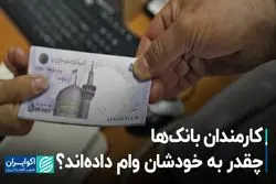کارمندان بانک‌ها چقدر به خودشان وام داده‌اند ؟