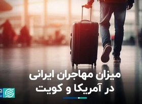 میزان مهاجران ایرانی در آمریکا و کویت