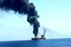 جزئیات تازه از حادثه دریایی در امارات / آتش در اتاق موتور یک کشتی باری