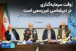 خرازی:‌ وقت سرمایه‌گذاری در دیپلماسی غیررسمی است