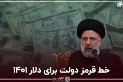 خط قرمز دولت برای دلار ۱۴۰۱