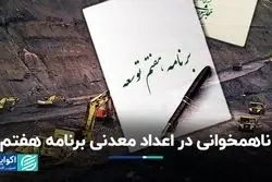 ناهمخوانی در اعداد معدنی برنامه هفتم