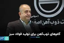 گام‌های ذوب‌آهن برای تولید فولاد سبز