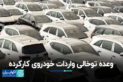 وعده توخالی واردات خودروی کارکرده
