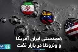همدستی ایران آمریکا و ونزوئلا در بازار نفت