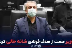 وزیر صمت از هدف فولادی شانه خالی کرد