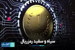سیاه و سفید رمز ریال